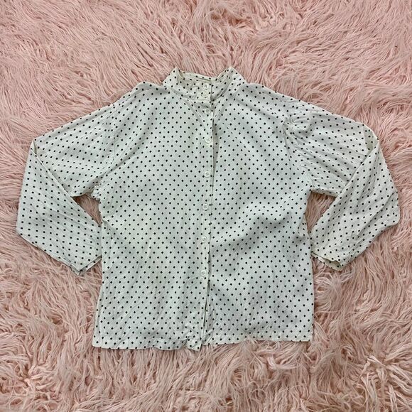 Women’s Medium Vintage Mock Neck Blouse - Picture 4 of 6